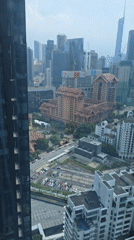Elevated cityscape view captured in Kuala Lumpur