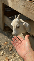 Feeding time at a Novosibirsk animal park