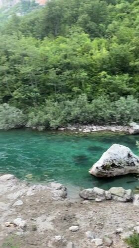 Riverside evening in Montenegro with local beer in hand
