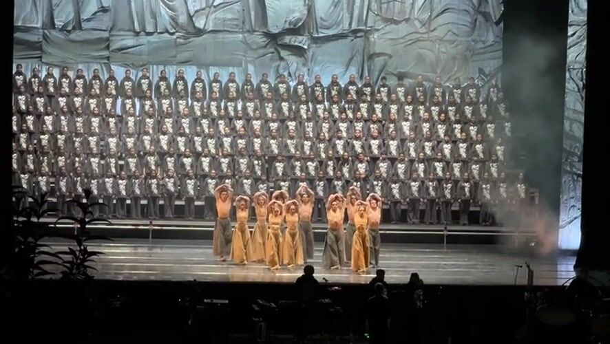 Mass choir and dance performance staged in Yerevan Armenia