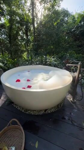 Luxury jungle spa experience documented in Selat, Indonesia