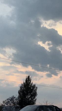 Cloudy sky with light patches recorded in Santa Clara Ocoyucan