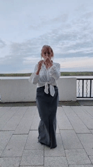 Women enjoy evening activities along Kama River in Chaikovsky