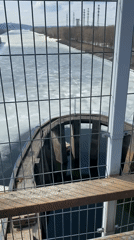 Spring ice breakup documented along Kama River in Chaikovsky