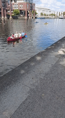 Summer morning around Lübeck's waterways and Holstentor