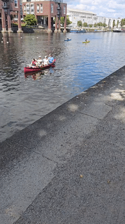 Summer morning around Lübeck's waterways and Holstentor