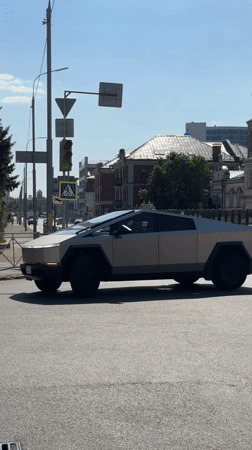 CyberTruck spotted driving through Kazan streets