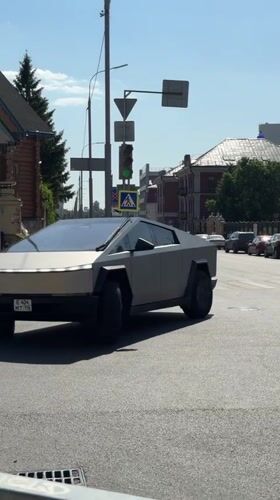 CyberTruck spotted driving through Kazan streets