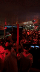 Outdoor nightclub party documented by witnesses in North Kuta
