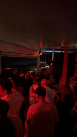 Outdoor nightclub party documented by witnesses in North Kuta