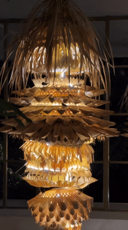 Evening live music performance captured in decorated Ubud venue
