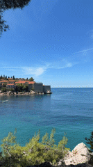 Tourist activity observed at Montenegro's Sveti Stefan island resort