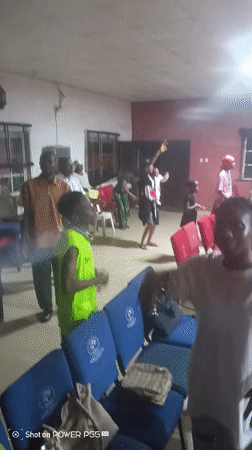 Church gathering in Nkpor with lively activity on the floor
