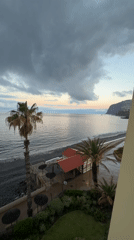 Moody Dawn Skies Observed Over Funchal Beach