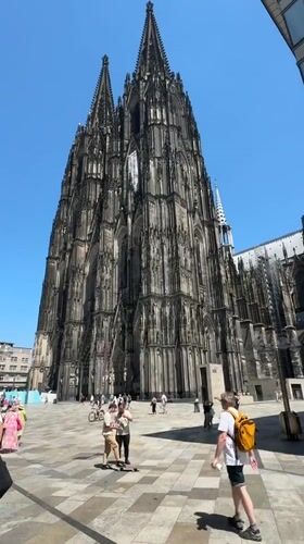 Cologne Cathedral up close, with a detour past luxury retail