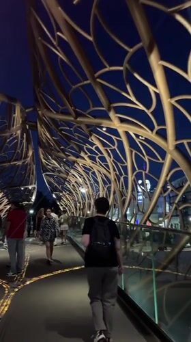 Sochi promenade comes alive at sunset and into the night