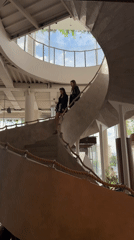 Routine Moscow scenes: staircases, beverages, river boat observed