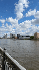 Morning river view captured in Moscow