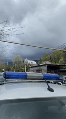 Emergency vehicle spotted at medical facility in Sochi