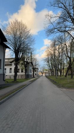 Everyday street life documented across Riga during afternoon hours