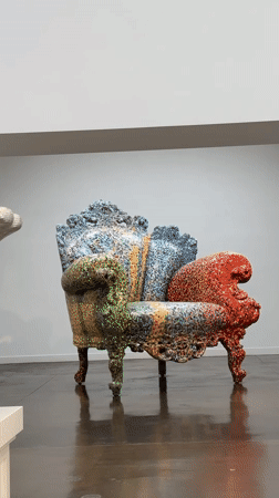 Eclectic sculpture exhibition fills a vaulted gallery in Montecchio Maggiore