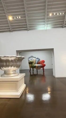 Eclectic sculpture exhibition fills a vaulted gallery in Montecchio Maggiore