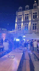 Summer evening festival draws crowds in Saint-Galmier, France