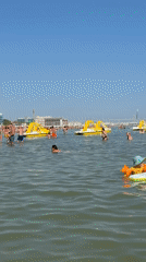 Packed summer morning at Gatteo Mare, Adriatic coast