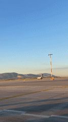Early morning aircraft operations recorded at Greek airport