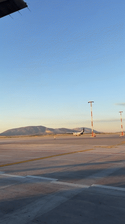 Early morning aircraft operations recorded at Greek airport