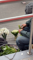 Man with tool works on building steps in Belarus