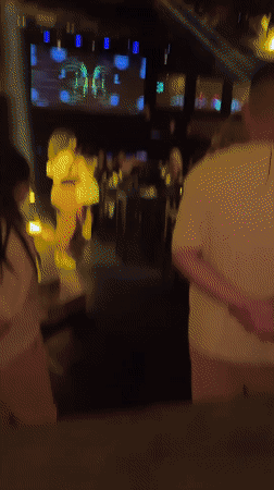 Nightclub scene captured in Tsarevo, Bulgaria early Saturday morning