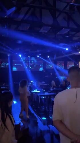 Nightclub scene captured in Tsarevo, Bulgaria early Saturday morning