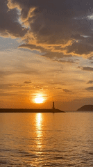 Sunset gathering draws observers to Bar Montenegro waterfront pier