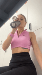 Woman in athletic wear spotted at Yoshkar-Ola gym