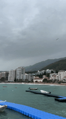 Morning coastal scene captured in Budva Montenegro