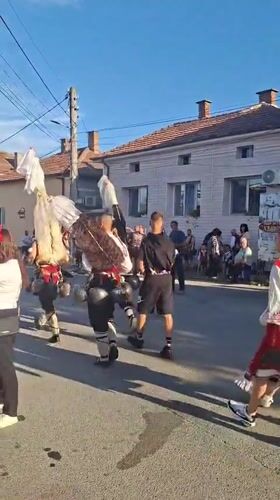 Folk celebration with traditional costumes observed in Pavel Banya