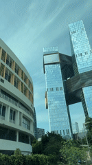 Morning commute through Nanshan District captures urban architecture