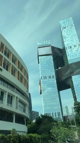 Morning commute through Nanshan District captures urban architecture