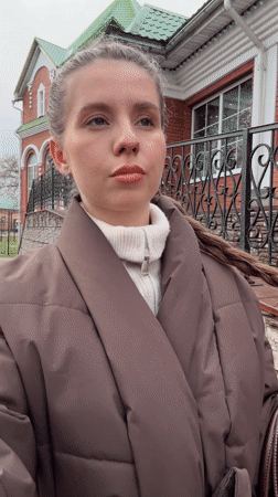Woman documented at multiple locations in Klin, Russia