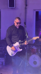 Live band performs at rooftop venue in Sofia, Bulgaria