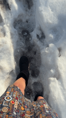 Late winter scenes show patchy snow, outdoor activities