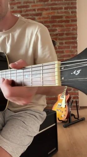 Acoustic guitar session in Belgrade, close-up and wide angles
