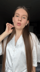 Woman's morning routine captured in bedroom selfies in Klin