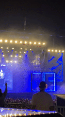Night concert with food service in Porto