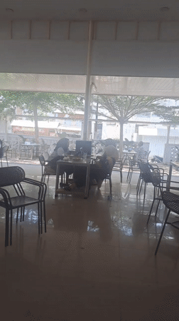 Morning dining activity observed at Peusangan restaurant