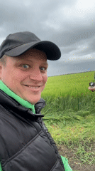 Man documents farming activity during spring planting season