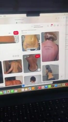 UK resident documents selfies, tattoo browsing in afternoon session