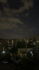 Evening lights illuminate Yekaterinburg apartment complex windows