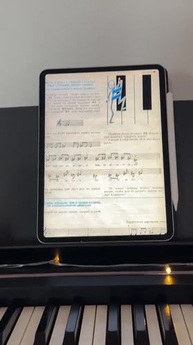 Piano learning session documented in Podgorica featuring digital music instruction